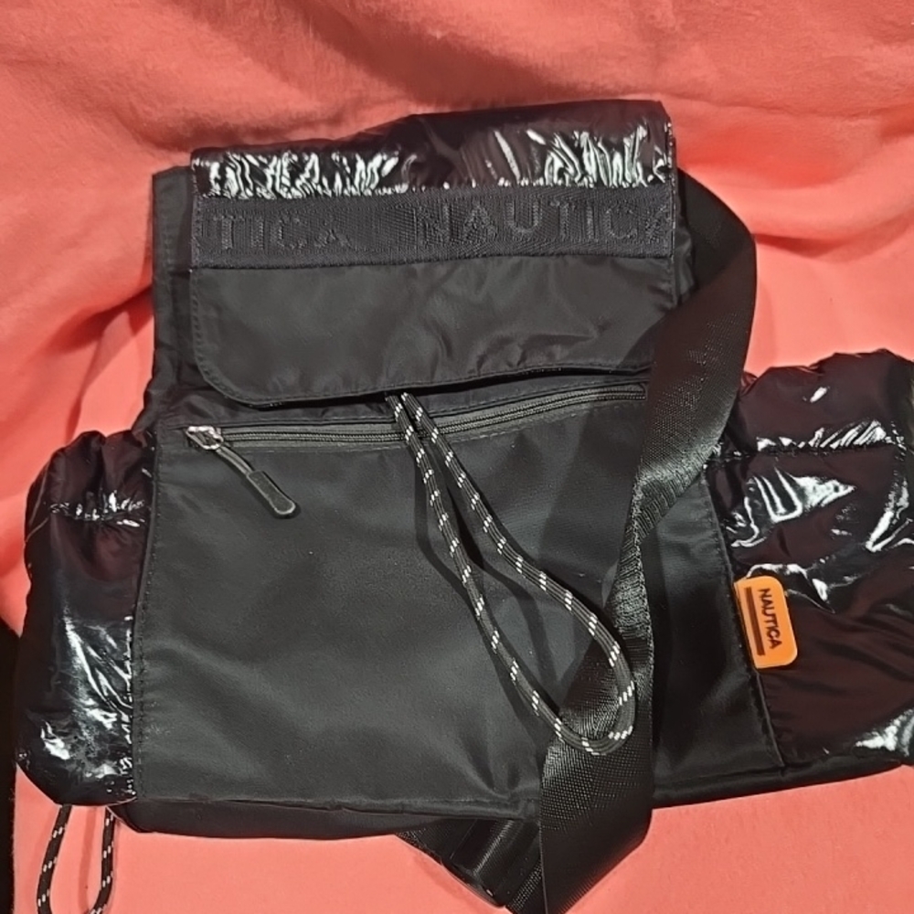 Nautica Black Nylon Crossbody Bag